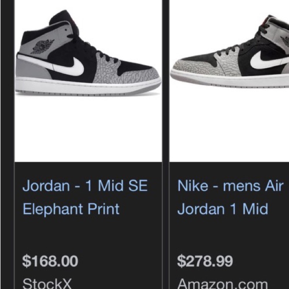 Jordan -1 mid SE elephant toe size 11.5